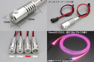 画像2: 光ファイバー用PowerLED光源 6mm