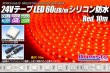 画像1: 24VテープLED60LED/mシリコン防水 赤色 10m (1)