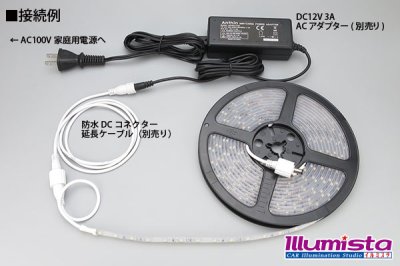 画像2: 全灌防水3528テープLED 60LED/m IP68 白色 5m