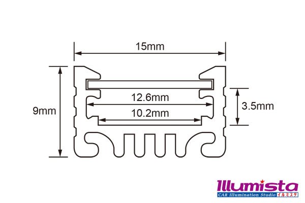 画像4: 可変式アルミフレーム LP1509 1m (4)