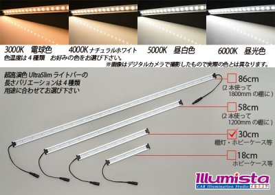 画像2: 超高演色ウルトラスリムライトバー　21LED/30cm