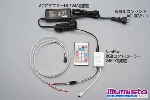 画像3: 側面発光 4020NeoPixel MiniテープLED シリコン防水 1m/120LED (3)