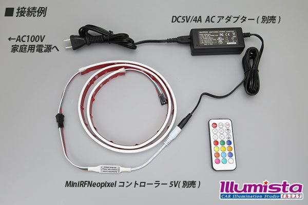 画像4: 側面発光 Neo Pixel RGBテープLED 1m/60LED (4)