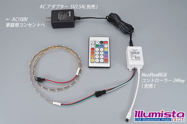 画像4: 超極細 3535NeoPixel MiniテープLED 1m/60LED (4)