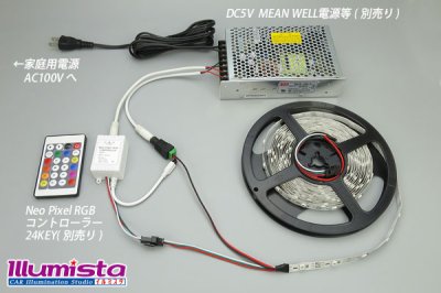 画像2: NeoPixel RGB TAPE LED 150LED/5m