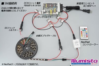 画像2: NeoPixel RGB TAPE LED 黒基板