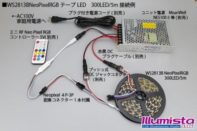 画像2: WS2813 NeoPixel RGBテープLED 60LED/m