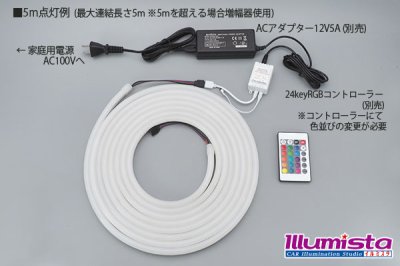 画像2: RGBネオンチューブライト 90LED/m