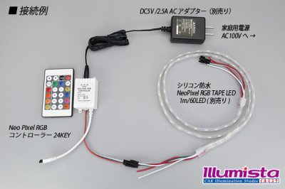 画像2: NeoPixel RGBコントローラー 24KEY