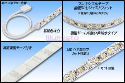 画像1: 3014調色テープLED非防水