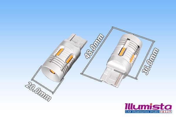 画像3: 2020 24SMD ウィンカー専用 T20シングルバルブ アンバー (3)