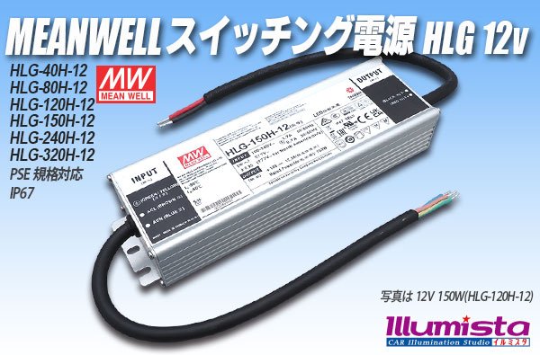 画像1: MEAN WELL 12V HLGシリーズ (1)