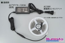 画像3: 1pcsカットテープLED 12V 6000K 5m/600LED 非防水 (3)