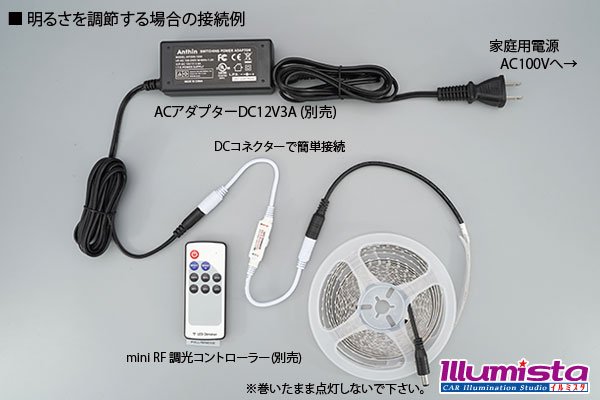 画像4: 2835テープLED 非防水 3000K 5m/600LED (4)