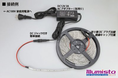 画像2: 3528テープLED 60LED/m クリアドーム 青色 5m