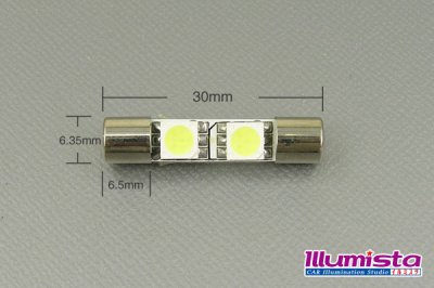 画像1: 5050 3chip 2LEDバニティバルブ 白色