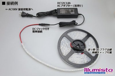 画像2: 5050テープLED 30LED/m シリコン防水 白色 5m