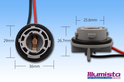 画像1: S25 BA15s口金用ソケット