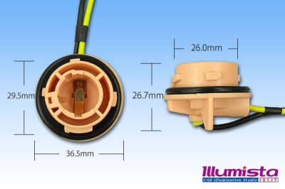 画像1: S25 BAU15s口金用ソケット 150°