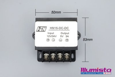 画像1: DC/DCコンバーター ネジ端子 12/24Vto5V3A