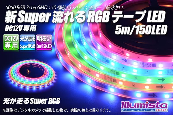 画像1: 新Super流れるRGBテープLED (1)