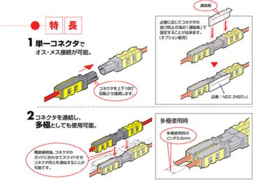 画像2: 圧接形中継コネクタ NDC2420 セミ・シエップ