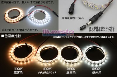 画像3: 超高演色3528テープLED 60LED/m 非防水 ナチュラルホワイト 4000K 1-5m