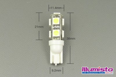 画像1: T10 5050 9LEDバルブ アイスブルー