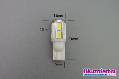 画像1: 5630SMD T10 10LEDバルブ 白色