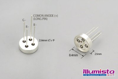 画像1: T10 RGB 1.5W PowerLED LP-T10-1.5W AnodeCOM