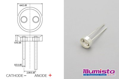 画像1: T4.4 MidPowerLED 緑色 LP-T4.4CDSG