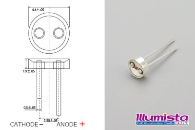 画像1: T4.4 MidPowerLED 黄色 LP-T4.4CDSY