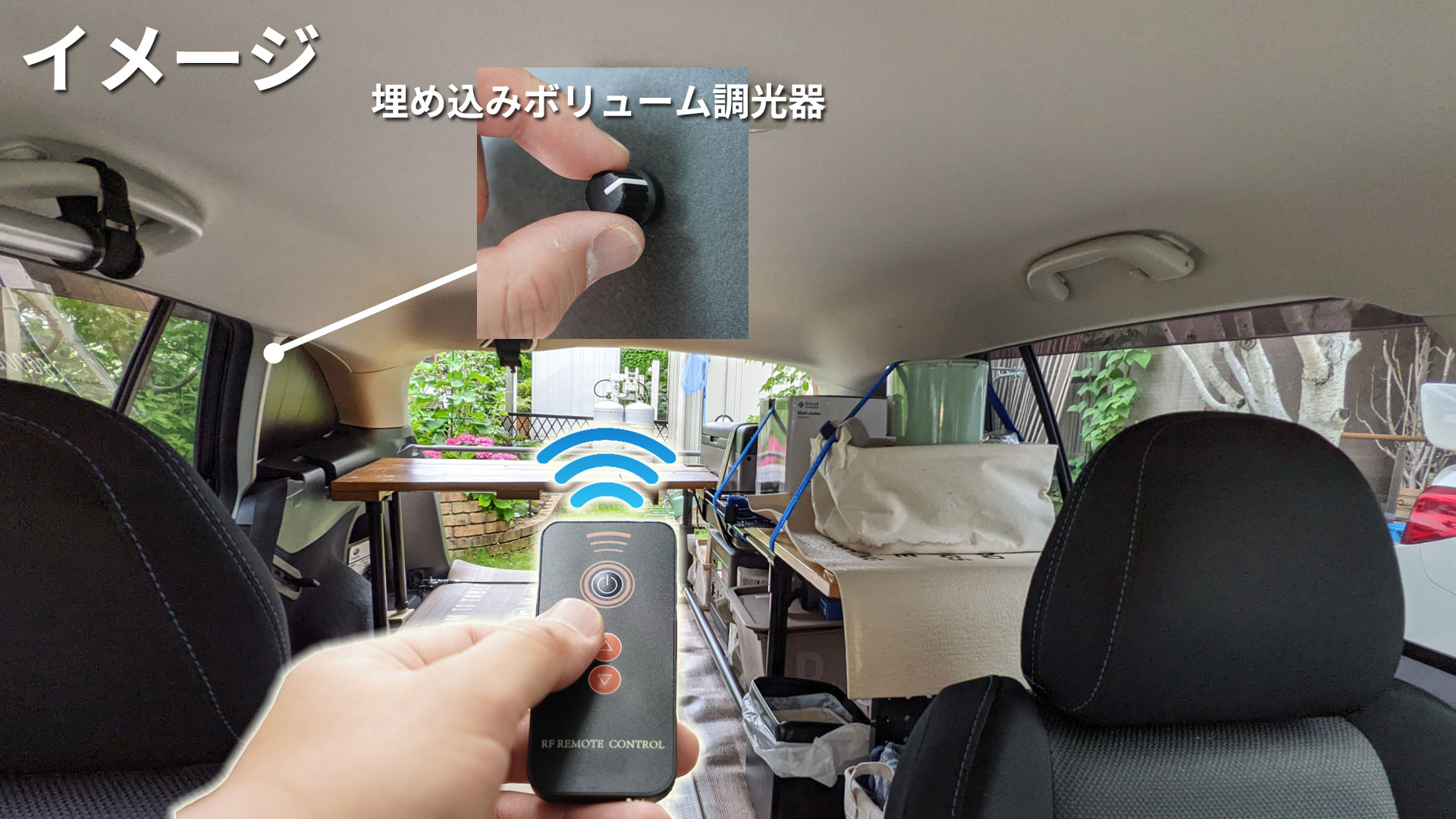 車中泊のイメージ