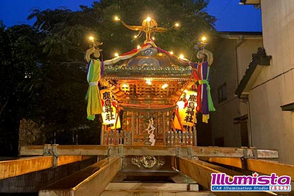 以前のお神輿ライトアップ